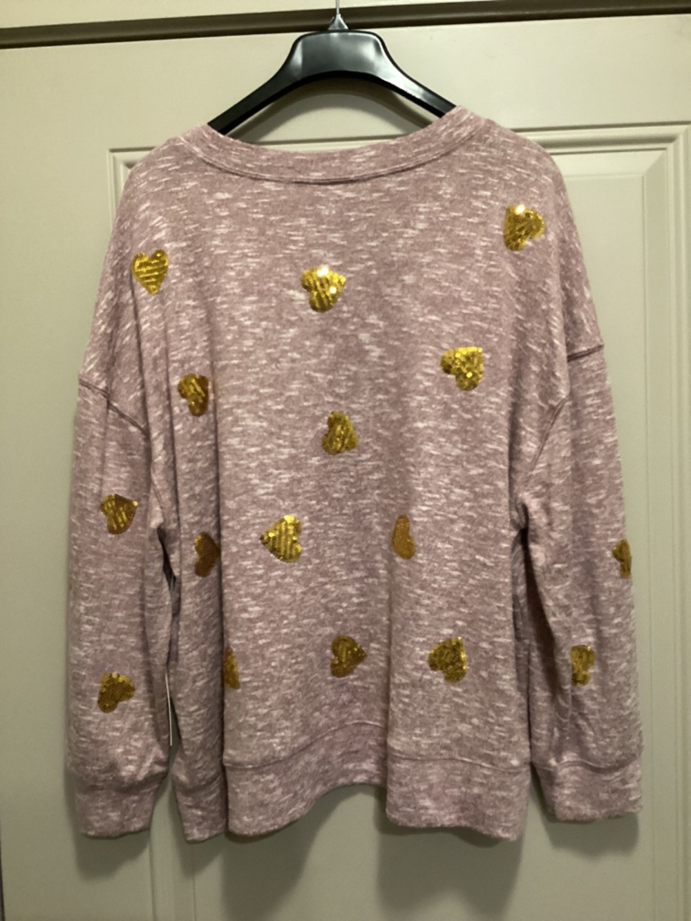 Tru self women's sweater with hearts, size 2X - Picture 8 of 10